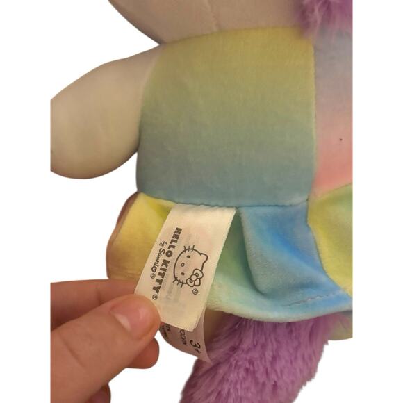 Rainbow Unicorn Hello Kitty Plush And Tie Dye Cinnabon Sanrio Lot - Picture 4 of 7
